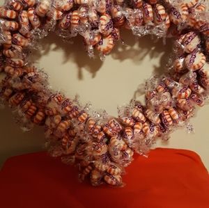 Heart Shaped Peppermint Wreath